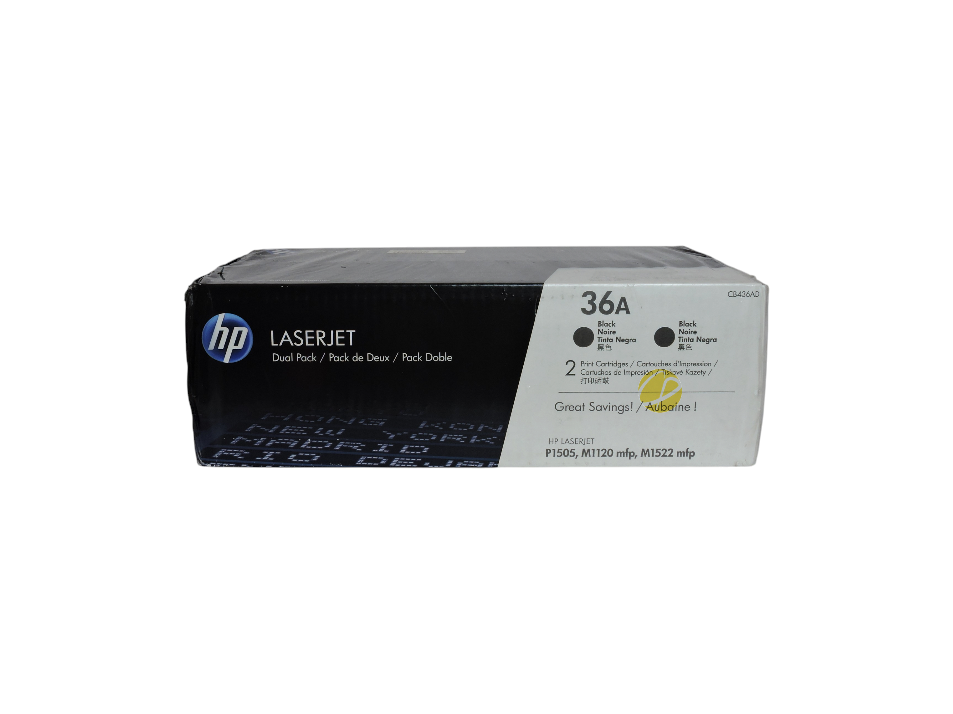 Pack doble de cartuchos de tóner negro original HP 36A para impresoras LaserJet de Compras Perfectas